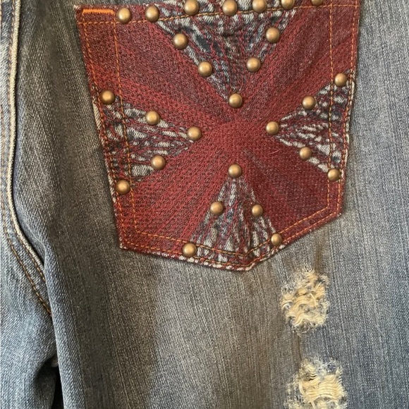 Mens X-Ray Rock Jeans.
Decorative pocket with - Picture 3 of 5